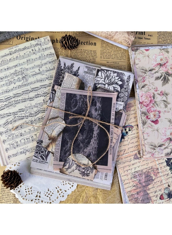 Mordely 30 PCS Vintage Postcard Set, Post Cards for Mailing 4x6 Retro Style Cottagecore Botanical Ephemera Aesthetic Postcards Pack for Adults Collage Collection DIY Cardstock Paper - Image 3